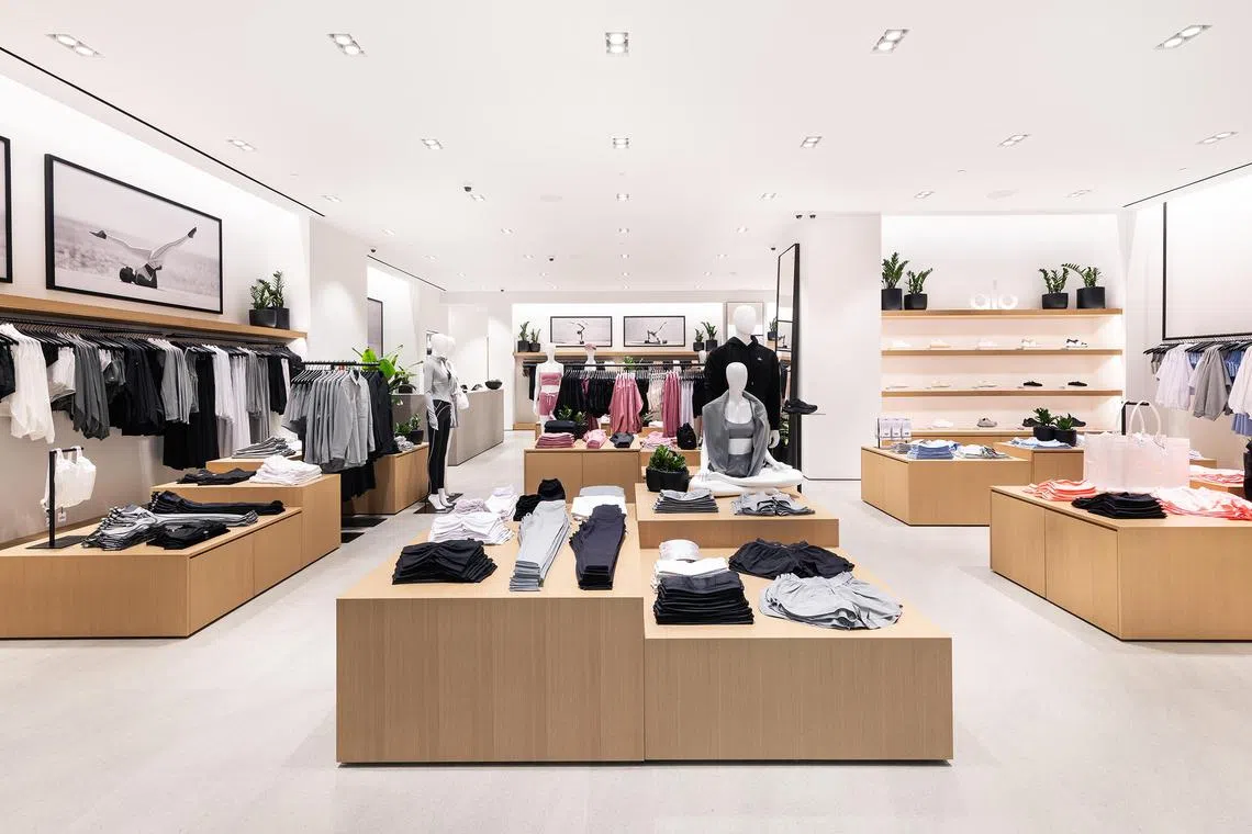 Alo Yoga store at The Shoppes at Marina Bay Sands.