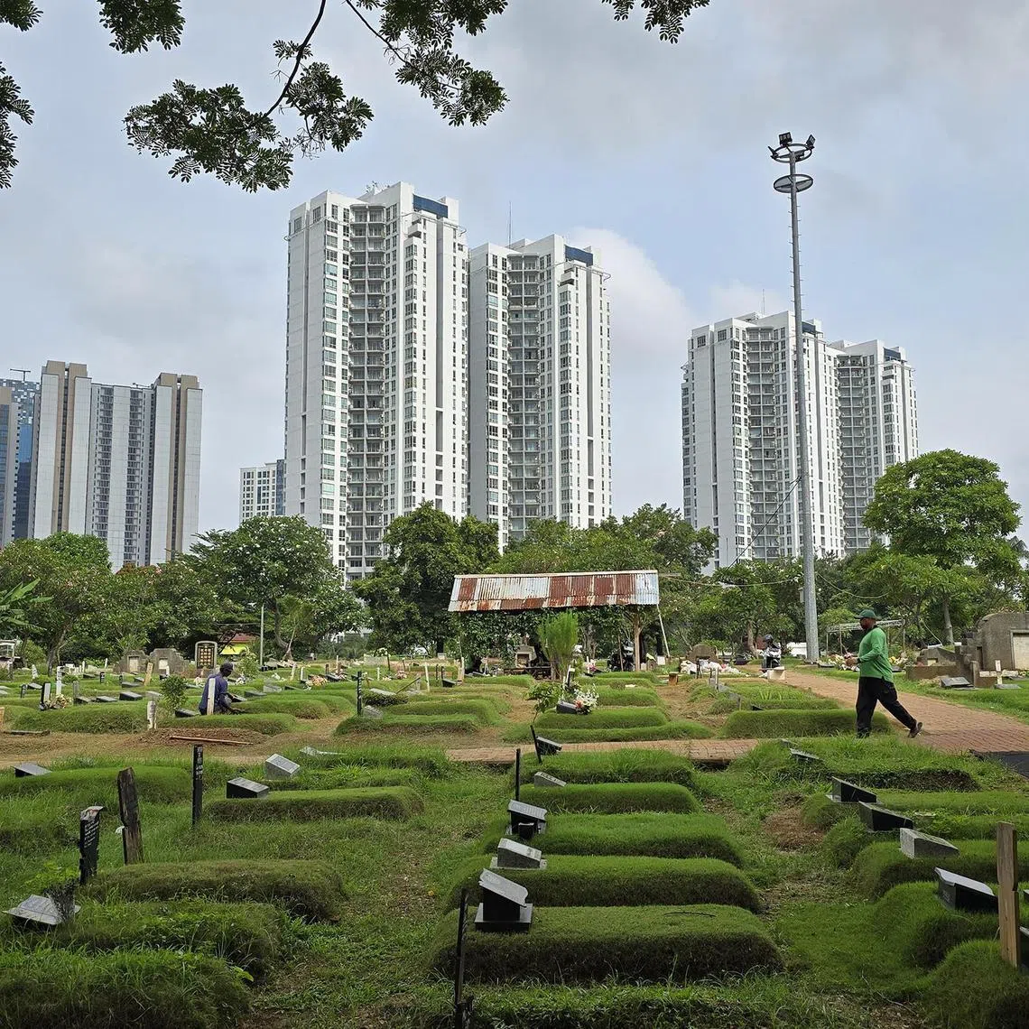 aaletter08 - Jakarta’s dense population of nearly 12 million people meant its 80-odd public cemeteries are often squeezed between apartments and houses. In 2008, when I first moved to Indonesia, I was shocked to open the balcony of an apartment I was viewing to look into a graveyard.

ST Photo: Arlina Arshad