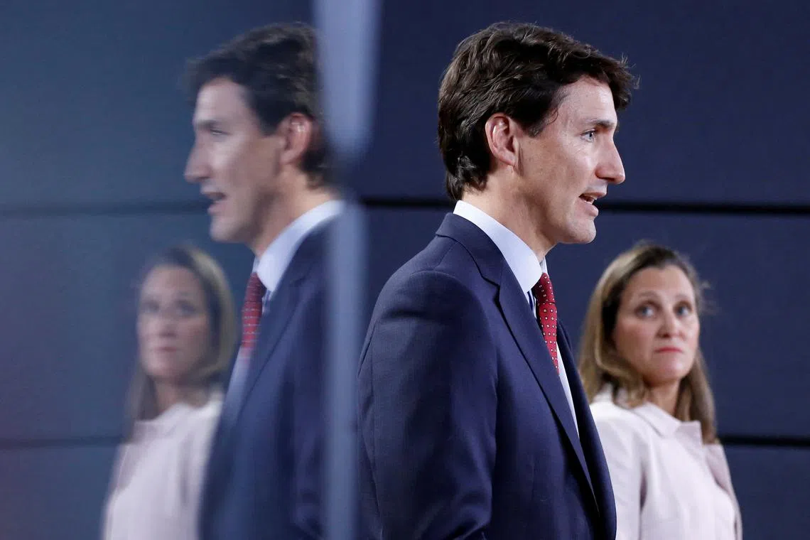According to a new poll by Ipsos, 73 per cent of Canadians think that Mr Trudeau should resign as leader of the Liberal Party, including 43 per cent of Liberal voters.