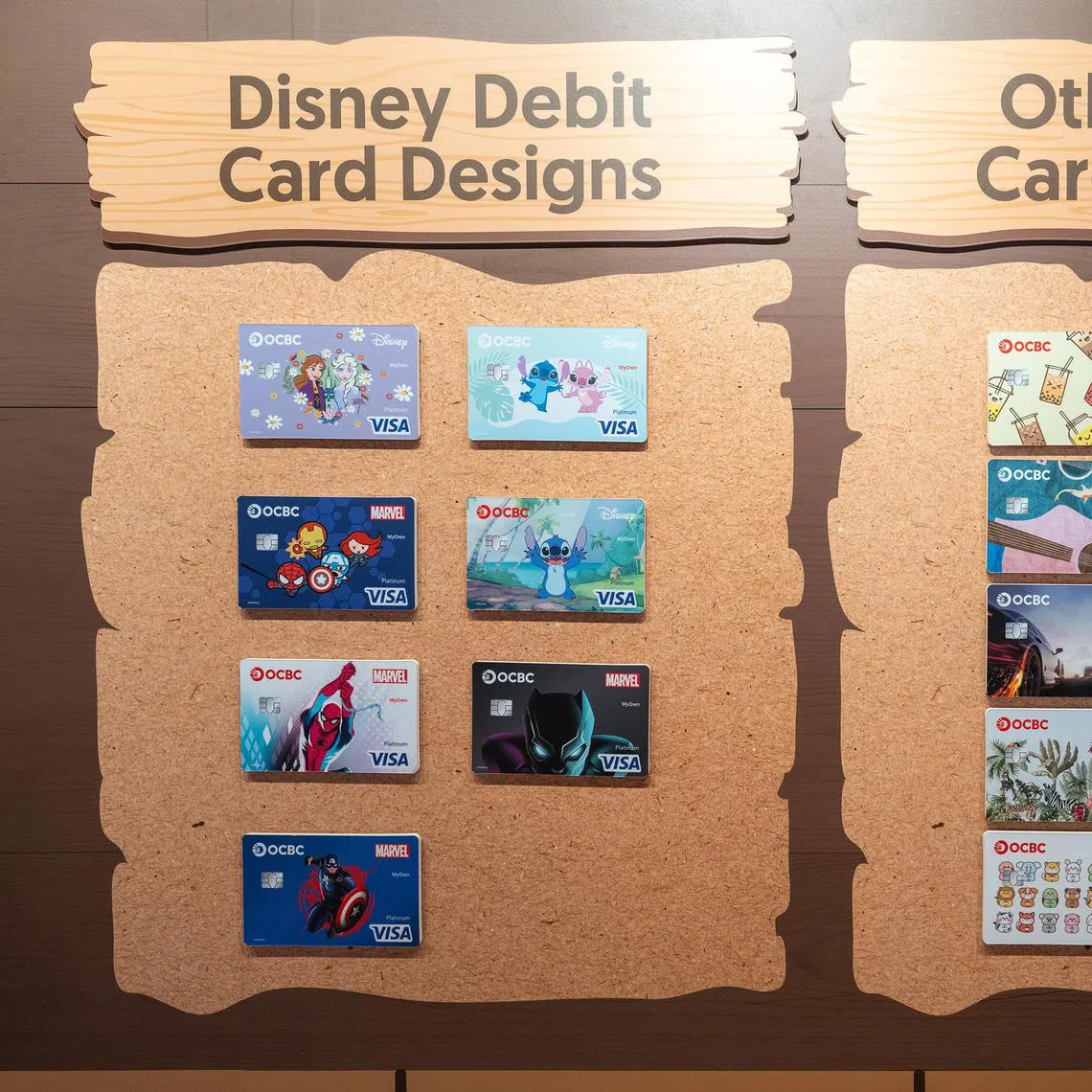 zwcard25 - OCBC has partnered with Disney to offer cards featuring popular Disney and Marvel characters, adding to the selection of card designs available to registrants of the OCBC MyOwn account.

source:  OCBC