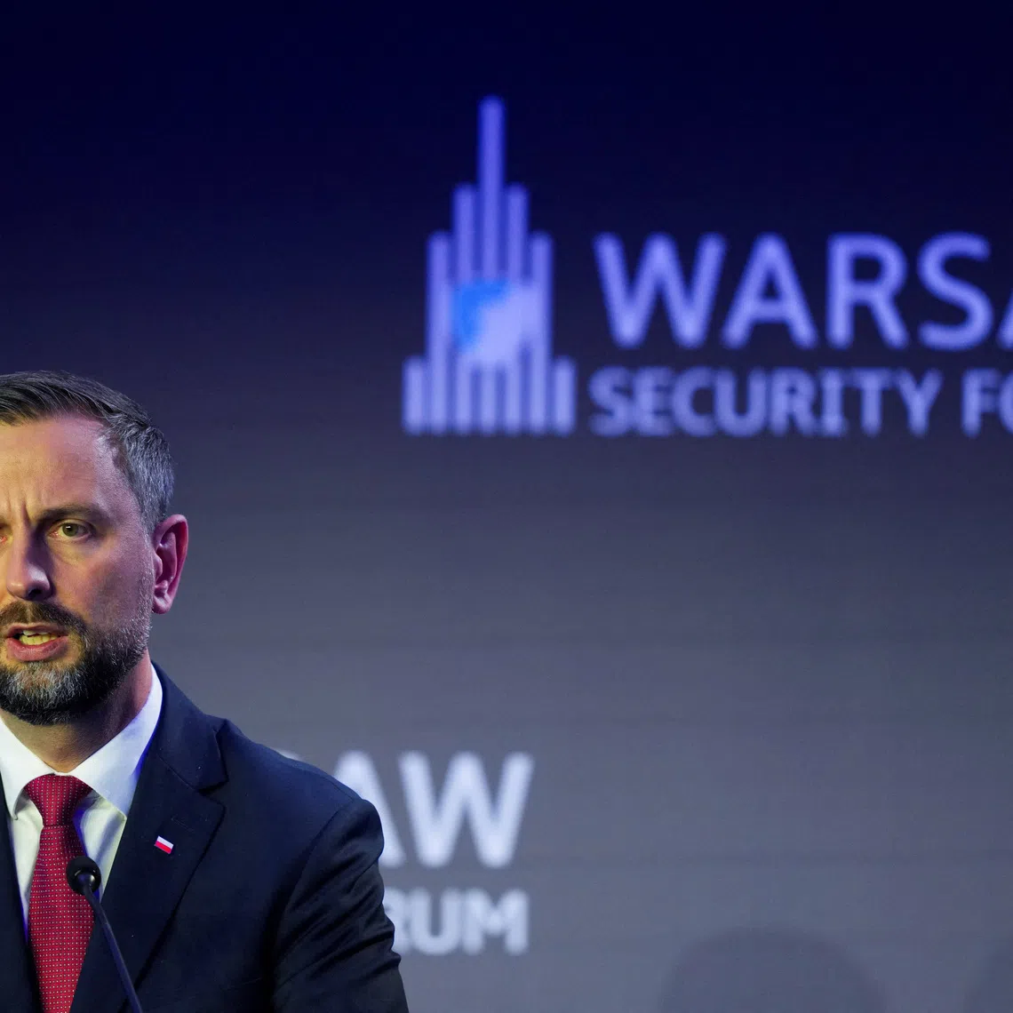 Poland's Deputy Prime Minister and Minister of Defence Wladyslaw Kosiniak-Kamysz speaks during the Warsaw Security Forum in Warsaw, Poland, October 12, 2026. REUTERS/Aleksandra Szmigiel