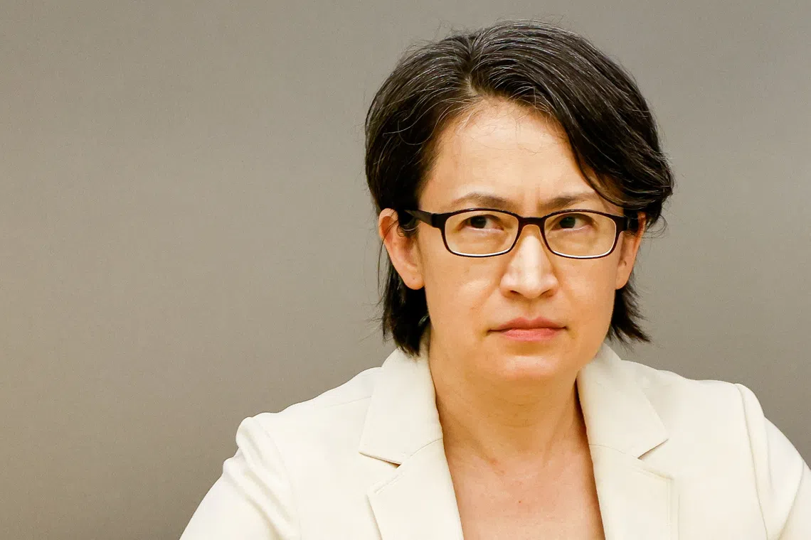 Taiwan's Vice-Pesident Hsiao Bi-khim was accompanied by the country's foreign minister.