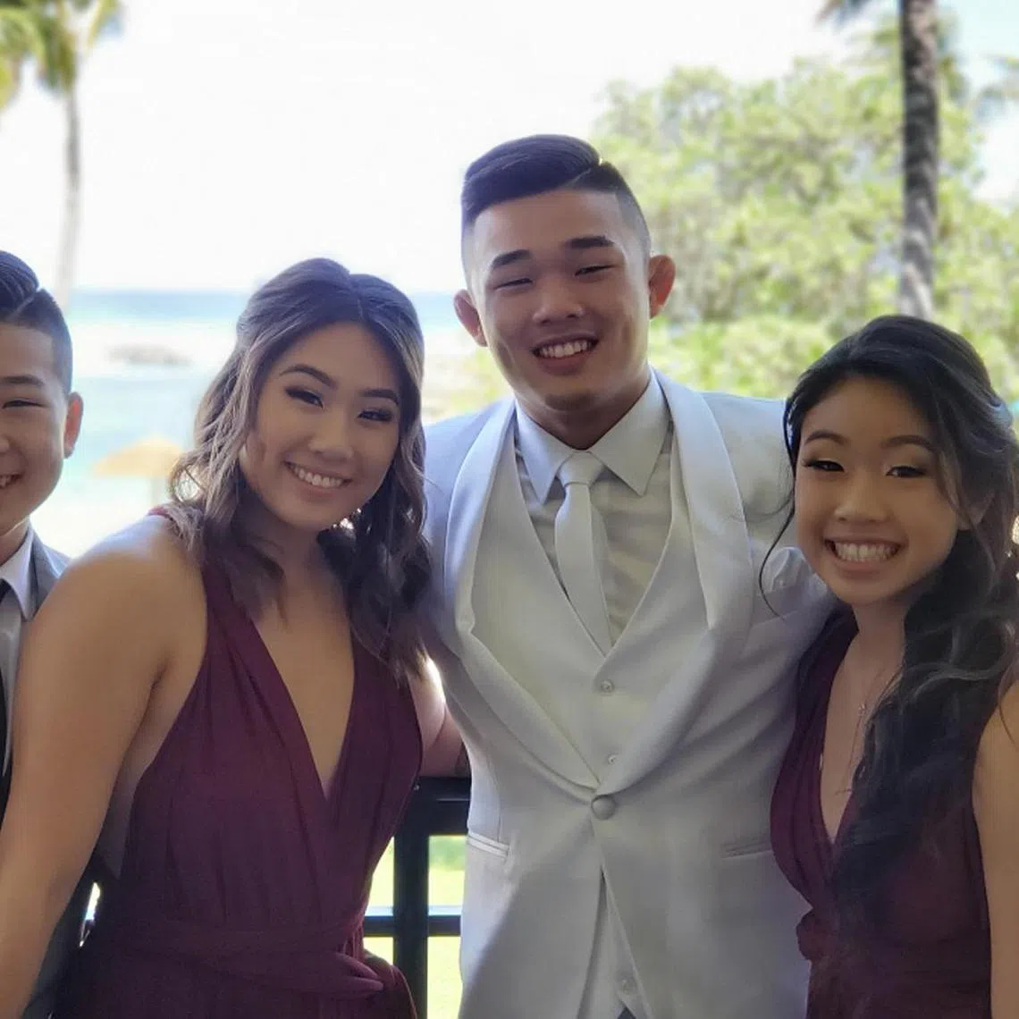The Lee siblings (from left) Adrian, Angela, Christian and Victoria.