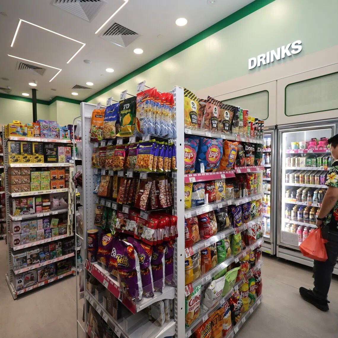 The CapitaSpring outlet in the Central Business District is one of several redesigned 7-Eleven stores rolled out under the chain’s latest brand revamp.