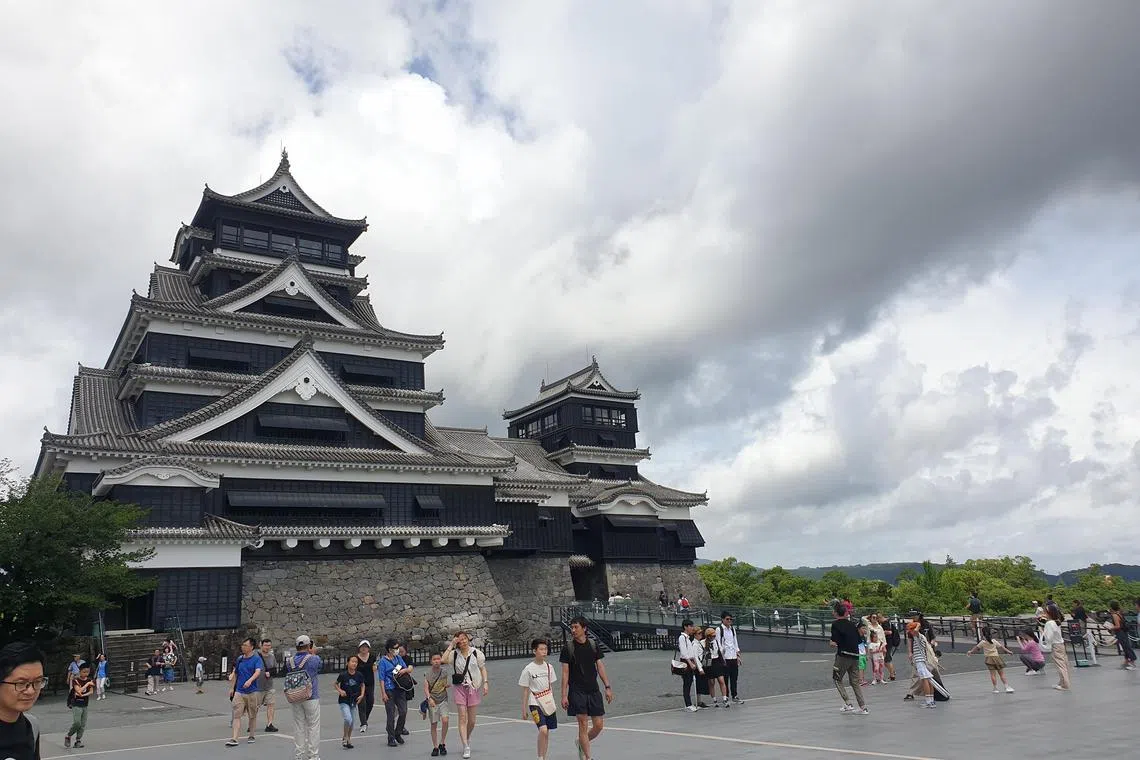 hokyushu - Kumamoto Castle on an overcast summer day in 2024.

ST PHOTO: HO AI LI