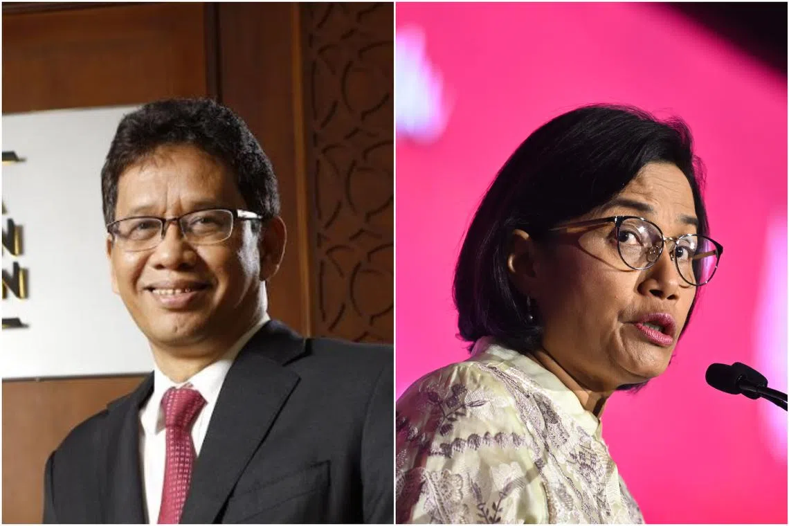 Economist Purbaya Yudhi Sadewa (left) will replace Dr Sri Mulyani Indrawati (right) as Indonesia's new finance minister.