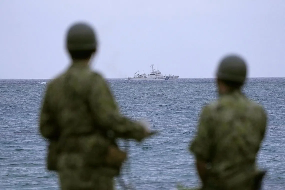 Japan’s defence ministry said it spotted two Russian Navy ships in the waters near Taiwan and Japan’s Okinawa islands.
