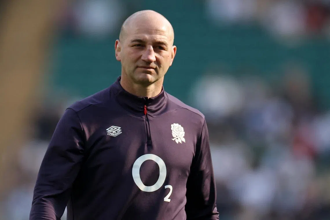 FILE PHOTO: Rugby Union - Six Nations Championship - England v Italy - Allianz Stadium, Twickenham, Britain - March 9, 2025 England head coach Steve Borthwick before the match REUTERS/Toby Melville/File Photo