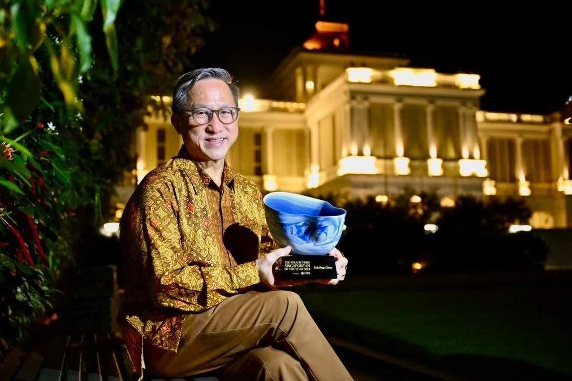 Dignity Kitchen founder Koh Seng Choon was named The Straits Times Singaporean of the Year 2024 on Feb 24.
