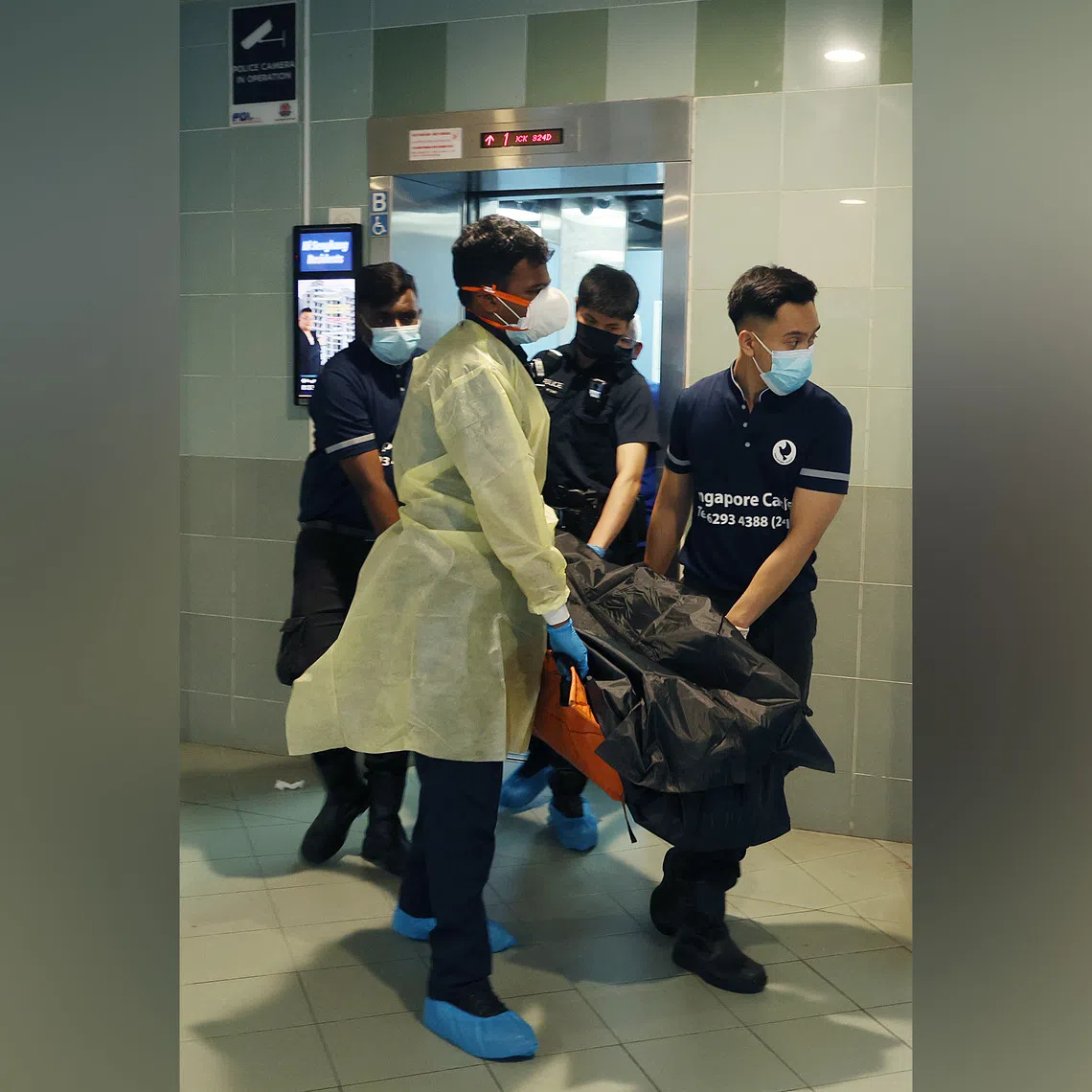 The bodies were discovered at 1.35pm on Oct 6 in a flat on the eighth floor of Block 324D Sengkang East Way.