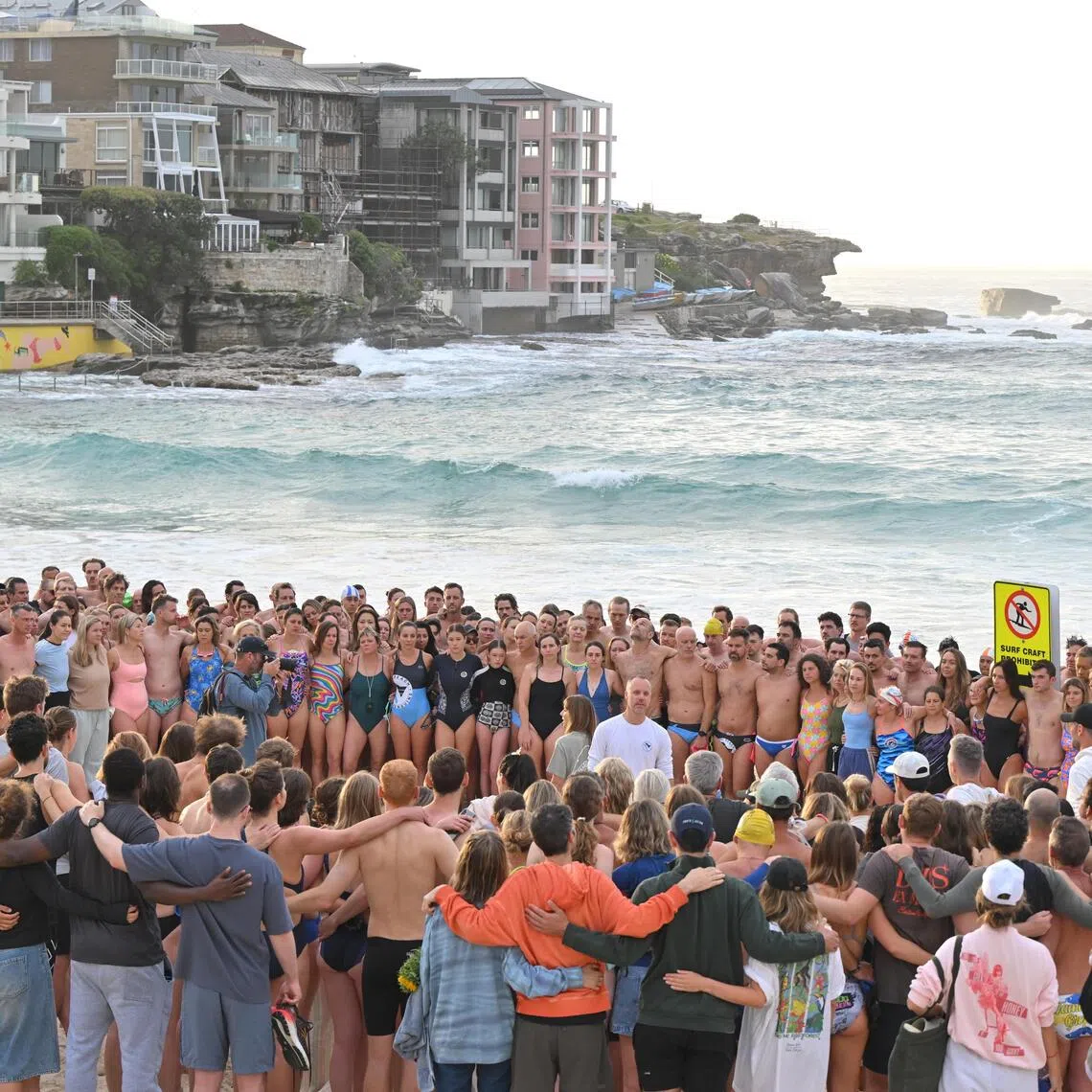 A morning vigil in Sydney on Dec 17 for the victims of the Bondi Beach shooting.
