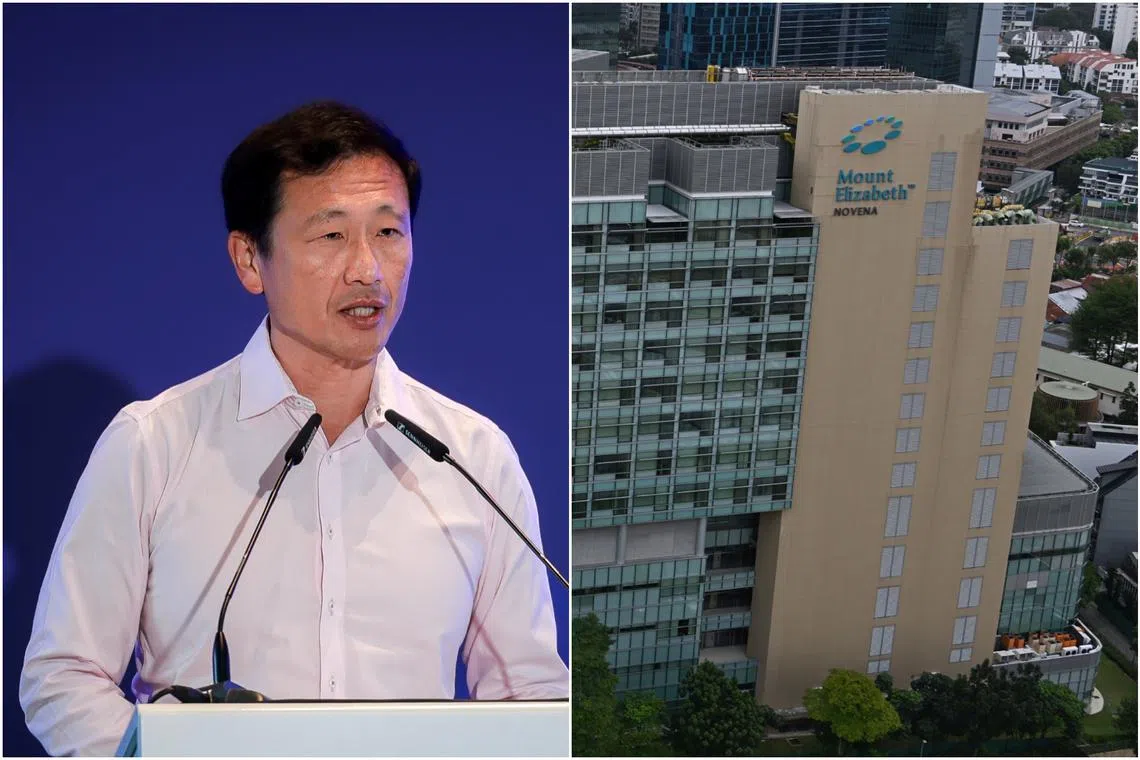 Mr Ong Ye Kung provided the Health Ministry’s perspective in light of Great Eastern's recent suspension on the issuance of pre-authorisation certificates for admissions to Mount Elizabeth Hospital and Mount Elizabeth Novena Hospital.