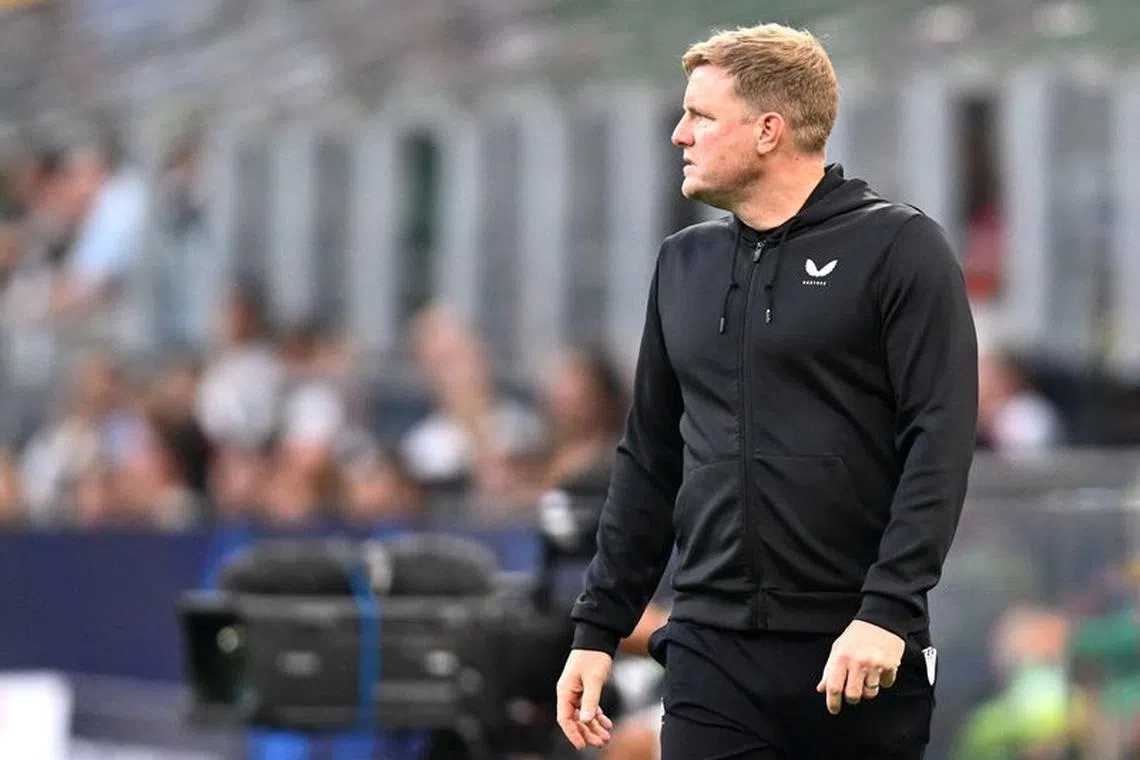 Soccer Football - Champions League - Group F - AC Milan v Newcastle United - San Siro, Milan, Italy - September 19, 2023 Newcastle United manager Eddie Howe REUTERS/Daniele Mascolo