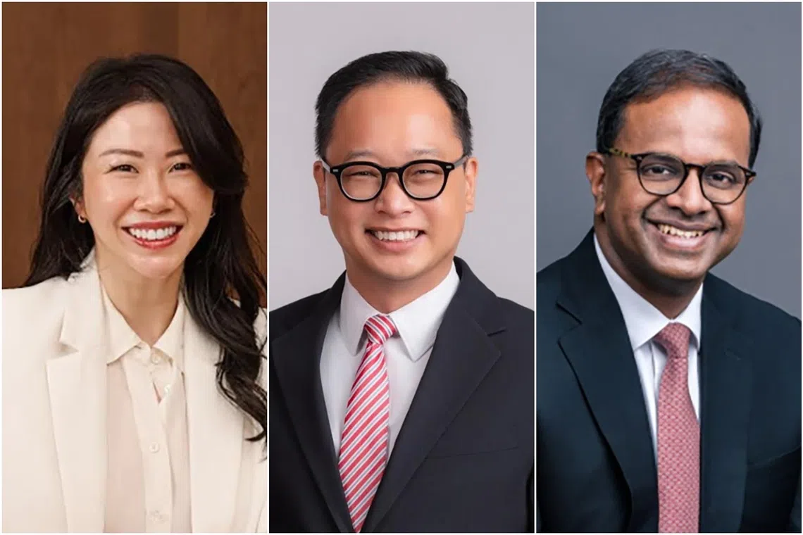 (From left) Dorothy Tan, Kelly Yap and Siraj Omar had each logged decades of practice at established firms before venturing out on their own, and the gamble has paid off.