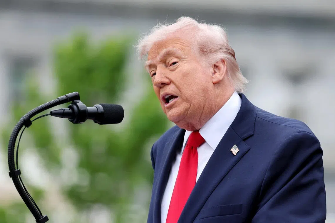 WASHINGTON, DC - APRIL 28: U.S. President Donald Trump in Washington, DC.    Chris Jackson/Pool via REUTERS