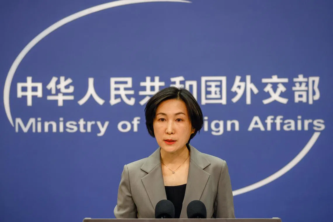 China's foreign ministry spokesperson Mao Ning urges the US to "push Sino-US relations back to the track of healthy and stable development".