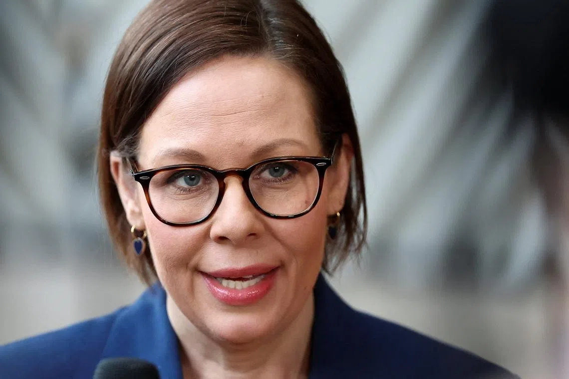 Sweden's Foreign Minister Maria Malmer Stenergard attends a European Union Foreign Ministers' meeting in Brussels, Belgium February 23, 2026.  REUTERS/Yves Herman