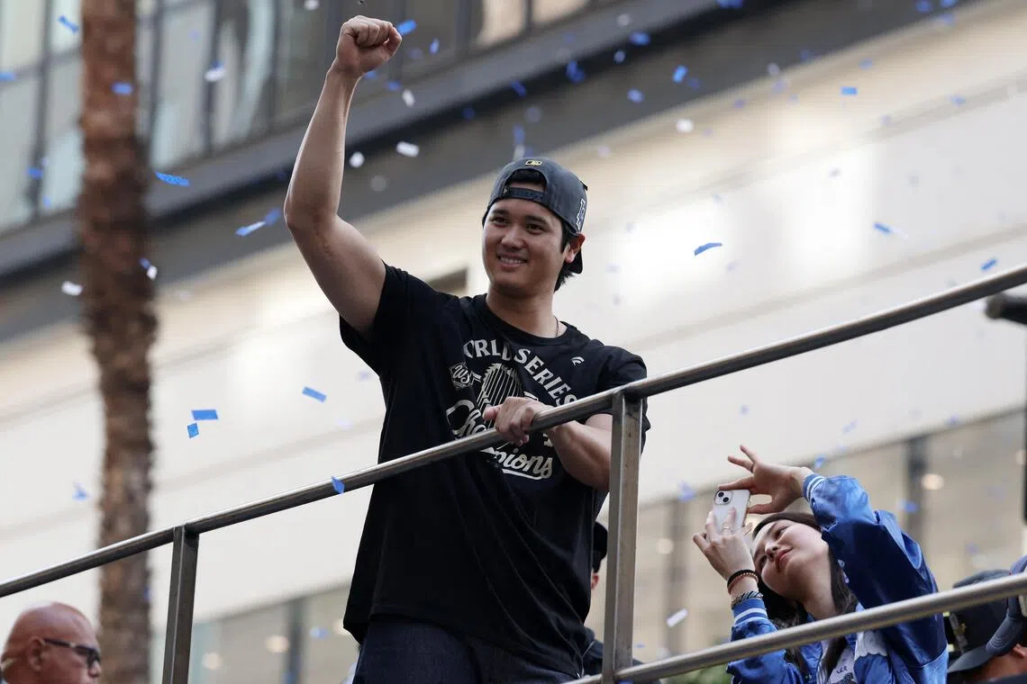 Los Angeles Dodgers' Shohei Ohtani has won his third consecutive MVP award and fourth in the last five years.