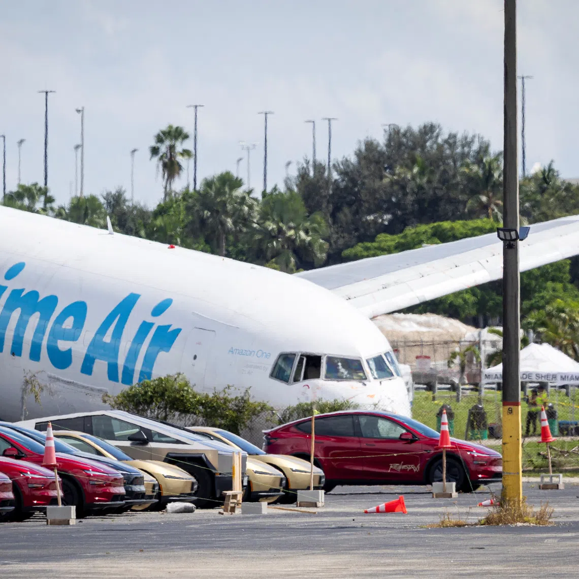 The NTSB said there was no indication in the recorded data that speed brakes or thrust reversers were deployed to help slow the plane.