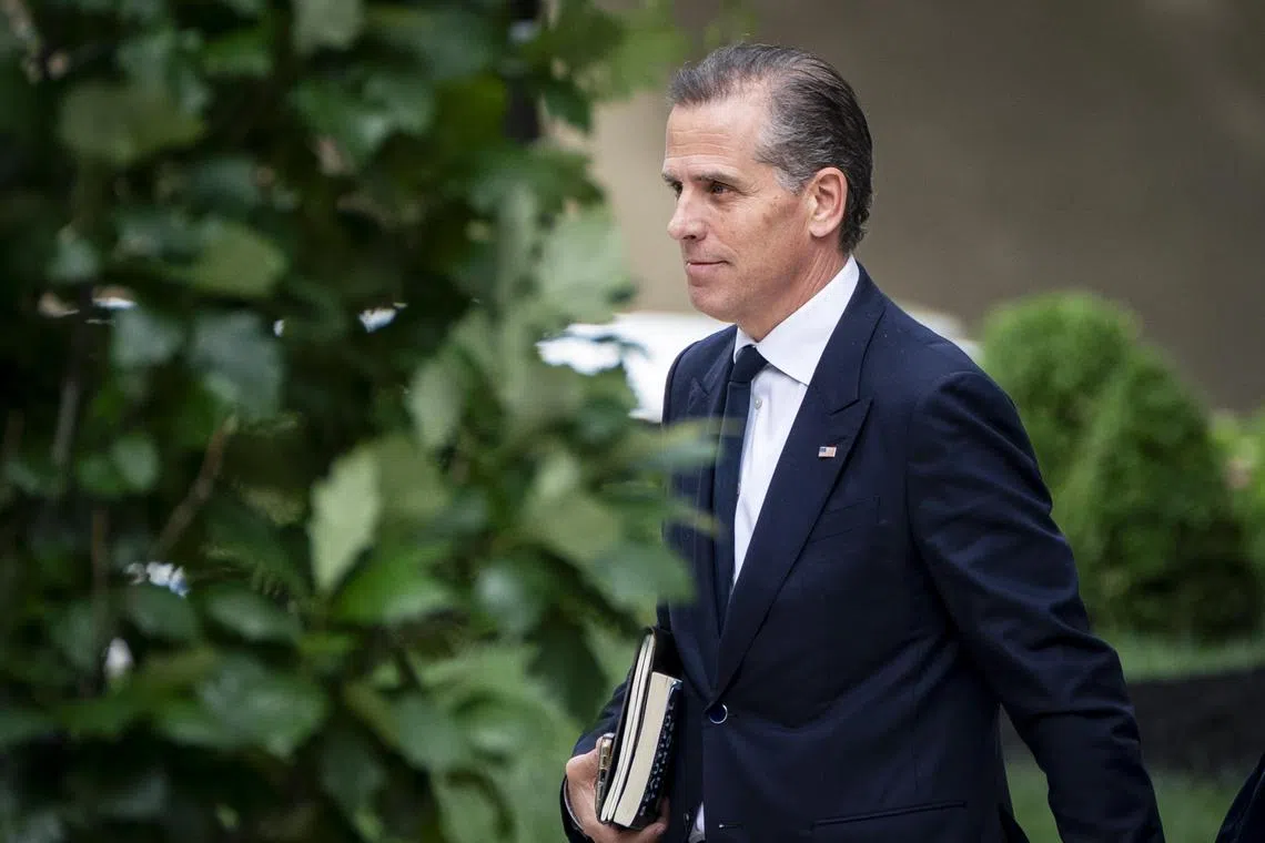 The pardon US President Joe Biden granted his son Hunter Biden (above) generated was criticised by both Republicans and Democrats.