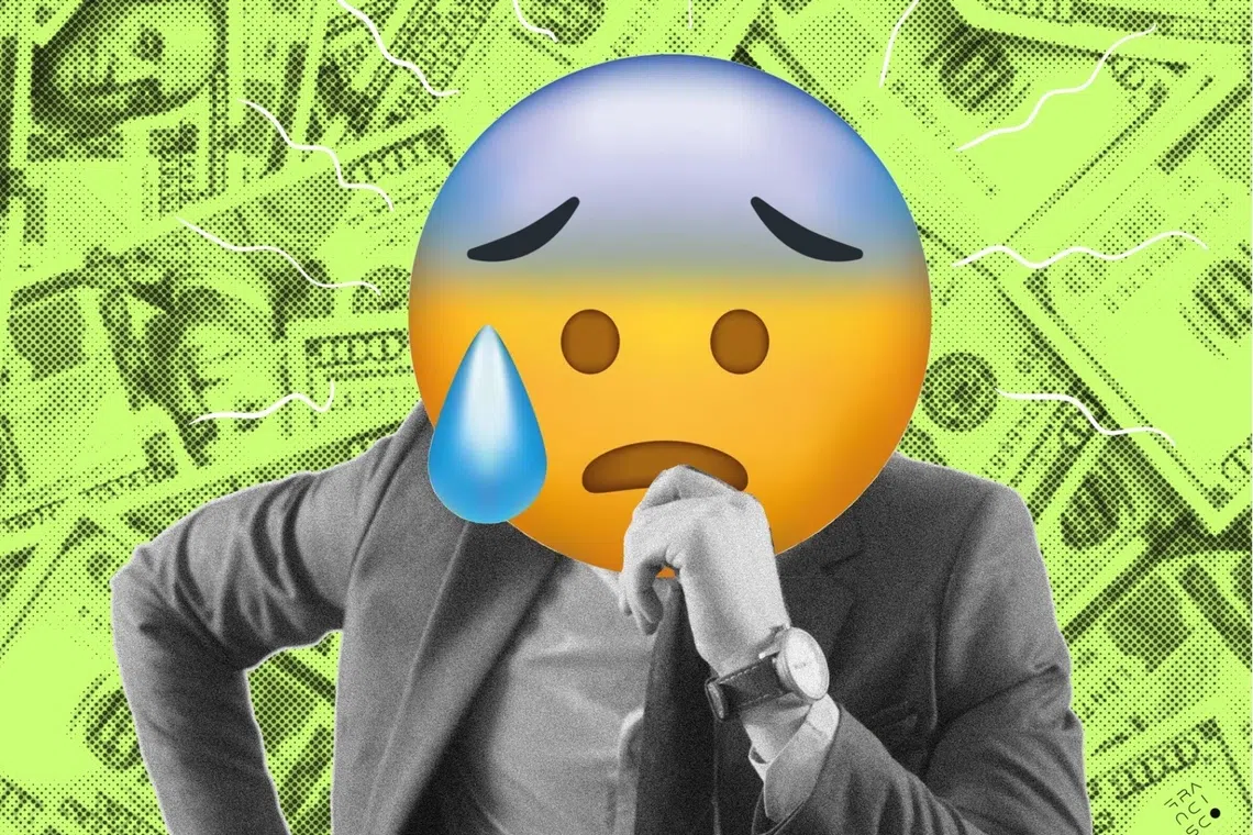 Anxiety about money can occur at any level of wealth or income.