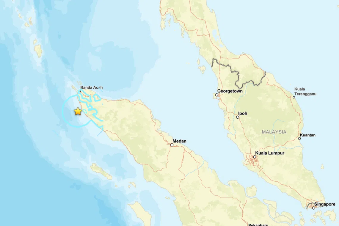 5.8-magnitude earthquake strikes North Sumatra: MetMalaysia
