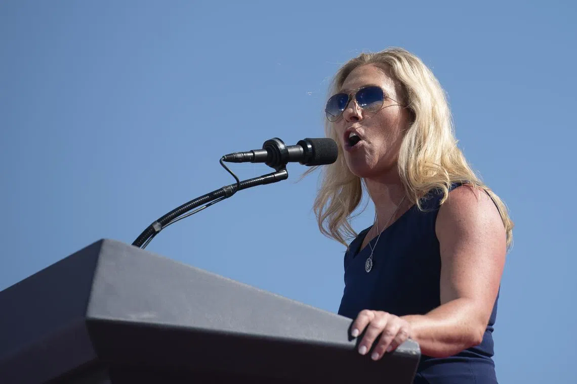 Ms Marjorie Taylor Greene's racist and anti-semitic conspiracy theories had put her on the fringes of the Republican Party when she was first elected two years ago. 