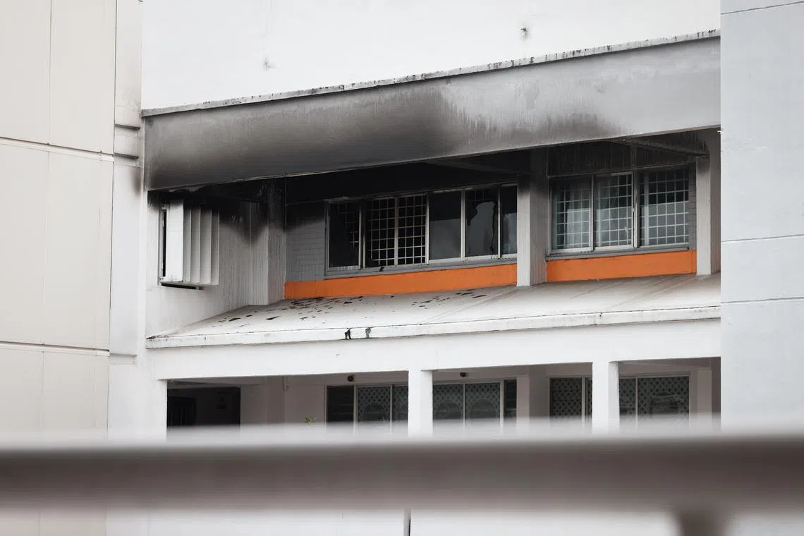 During the fire-fighting operation, three people were rescued from two bedrooms.