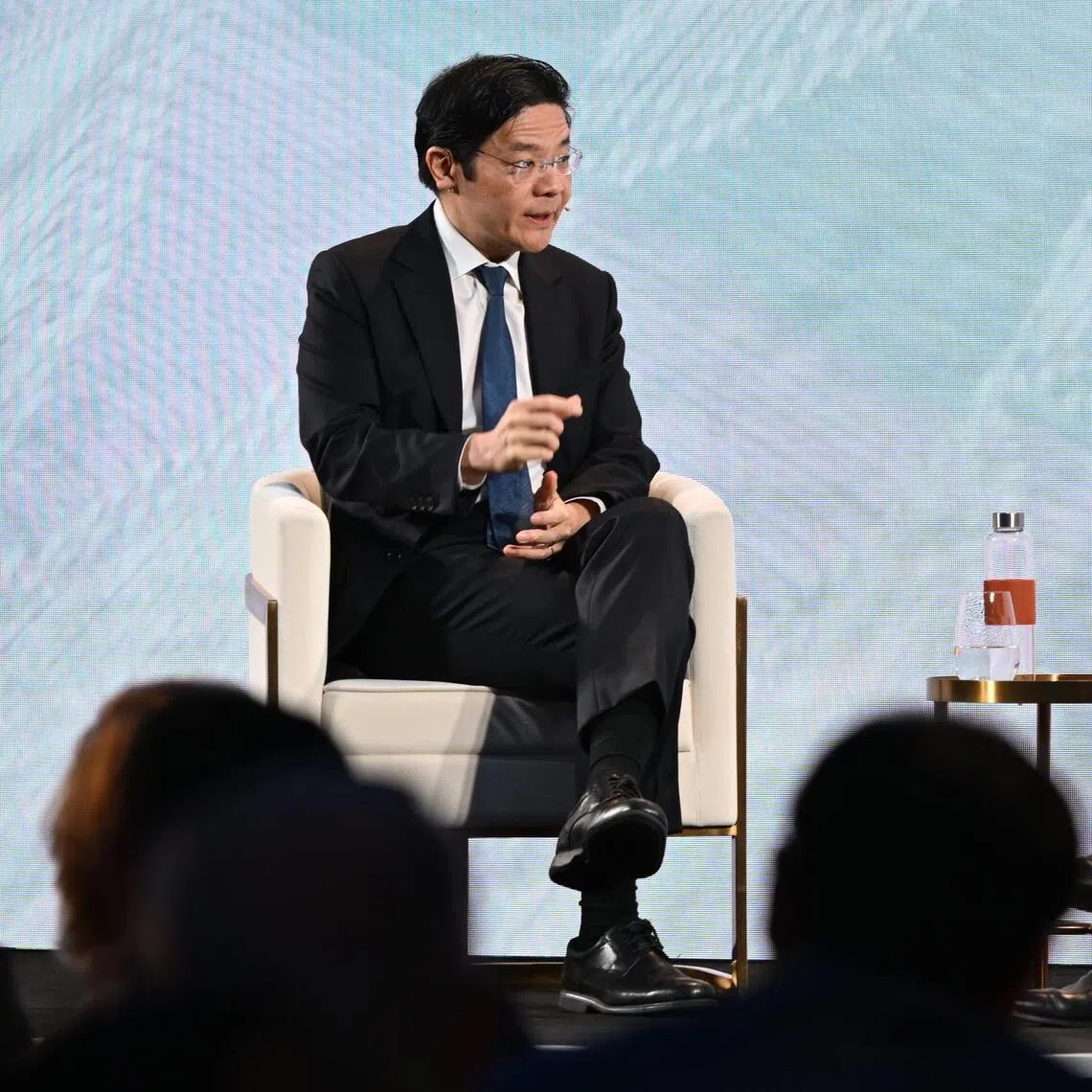 PM Lawrence Wong was asked about the bilateral spat during the Bloomberg New Economy Forum in Singapore on Nov 19.