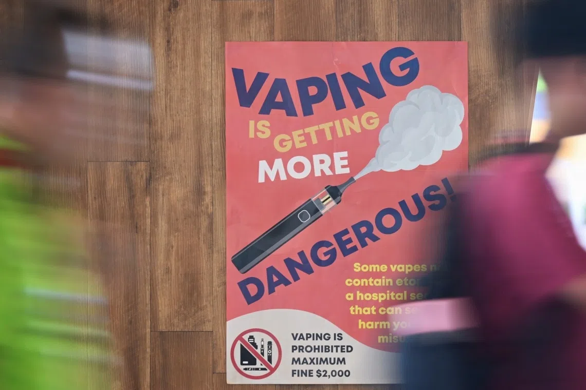 HSA said on Dec 8 that it first caught the 16-year-old in possession of a regular e-vaporiser on Sept 4. 