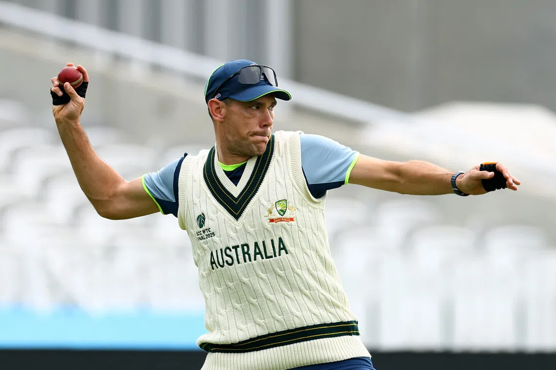 Cricket - World Test Championship Final - Australia Practice - Lord's Cricket Ground, London, Britain - June 9, 2025 Australia's Scott Boland during practice Action Images via Reuters/Andrew Boyers
