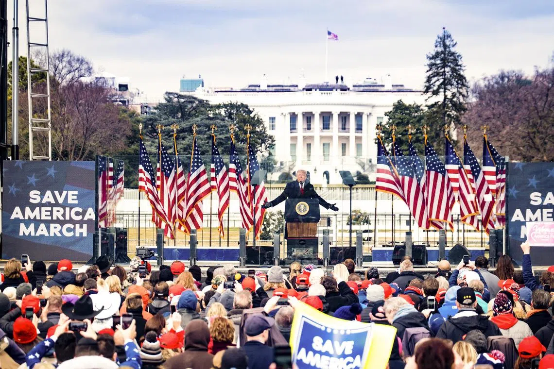 After a fiery speech near the White House, Trump watched on TV as his supporters violently attacked the US Capitol in a bid to block certification of Joe Biden’s election win.