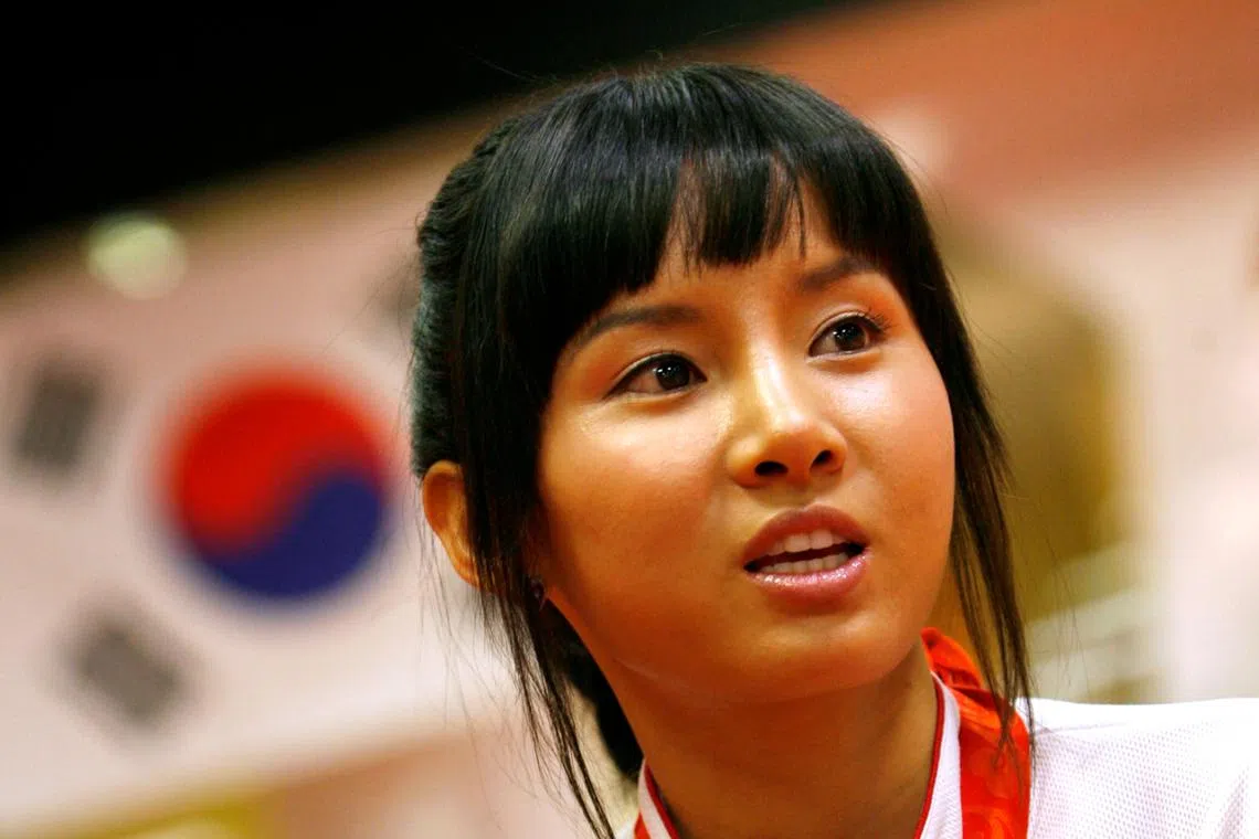 Olympic medallist Nam Hyun-hee in 2008. Ms Nam was questioned by Seoul police on Nov 6 over possible involvement in her former fiance’s fraud charges.