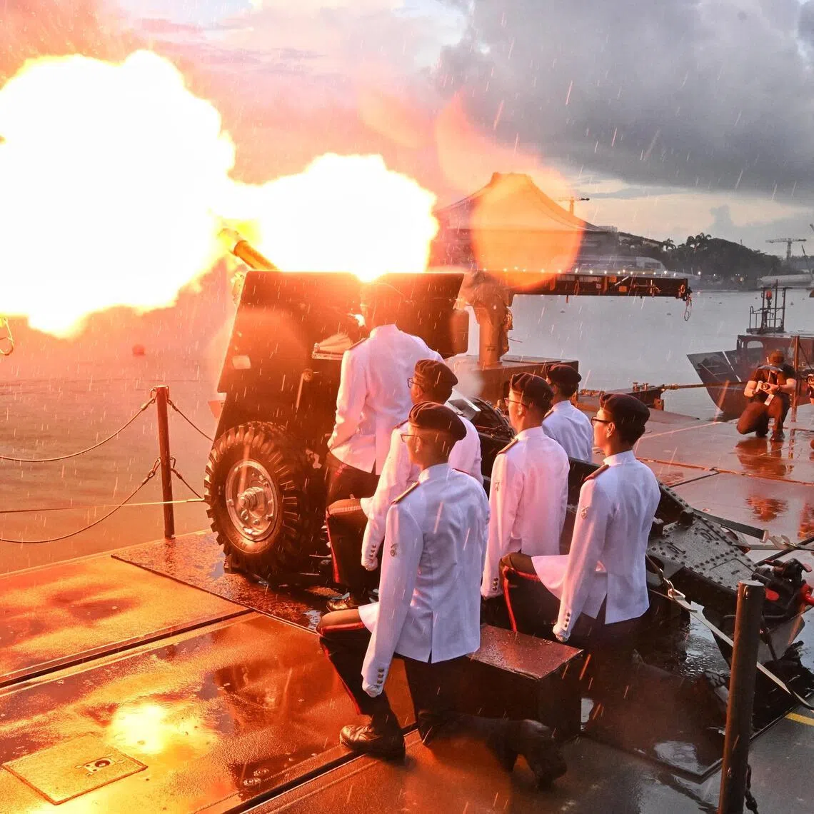 The Presidential Gun Salute will take place in the Kallang Basin about 200m from the National Stadium, where the NDP will be held.