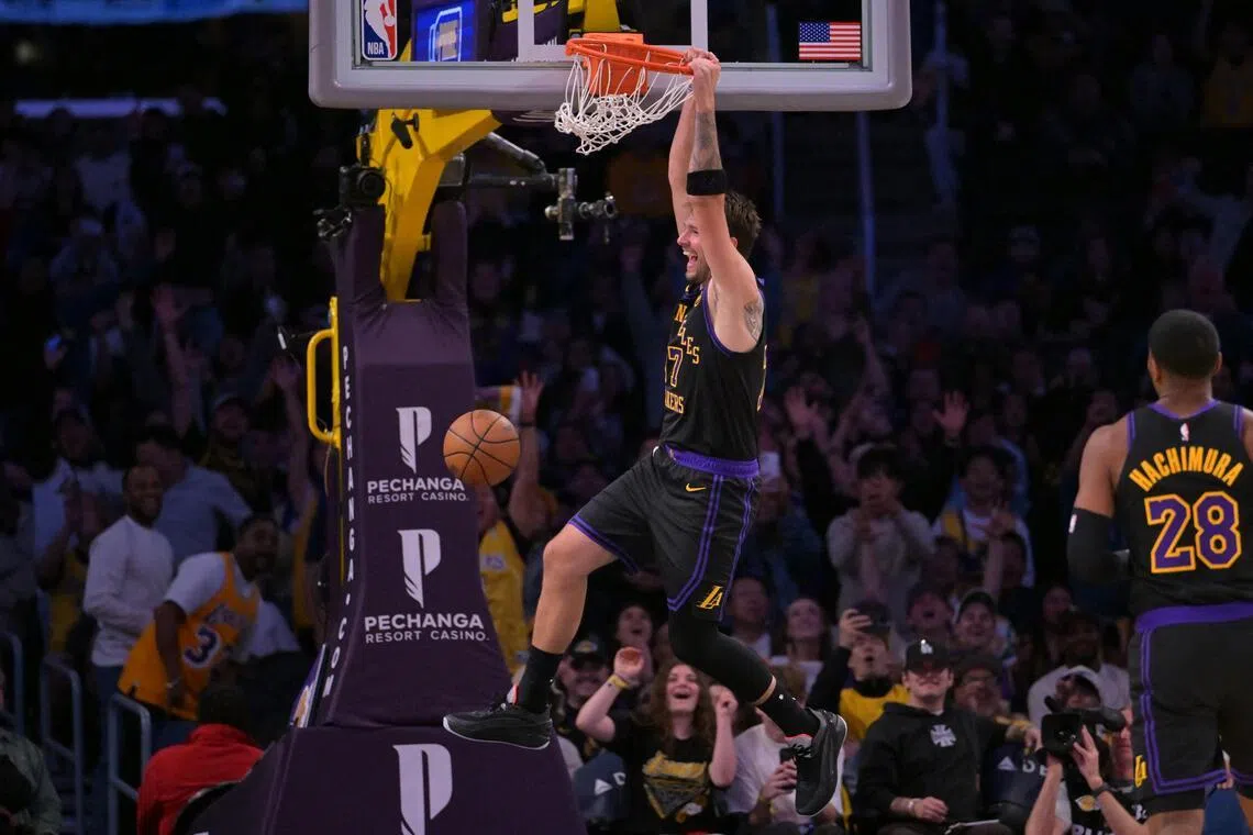 Luka Doncic returns with 42 points as Los Angeles Lakers down the Cleveland Cavaliers