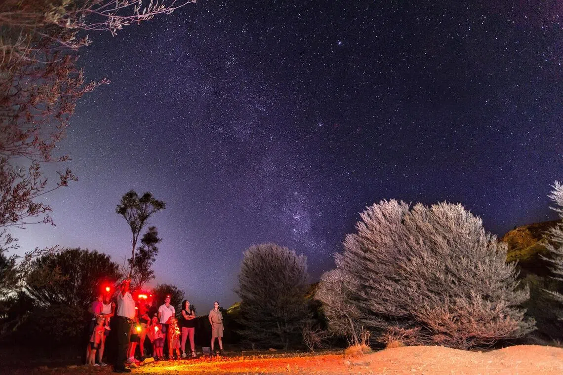 Visitors are equipped with a head torch on the tour.