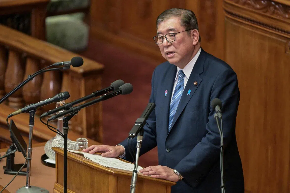 Mr Shigeru Ishiba's comments underscored jitters over China’s military build-up in the Asia-Pacific and Mr Trump’s “America First” policies.