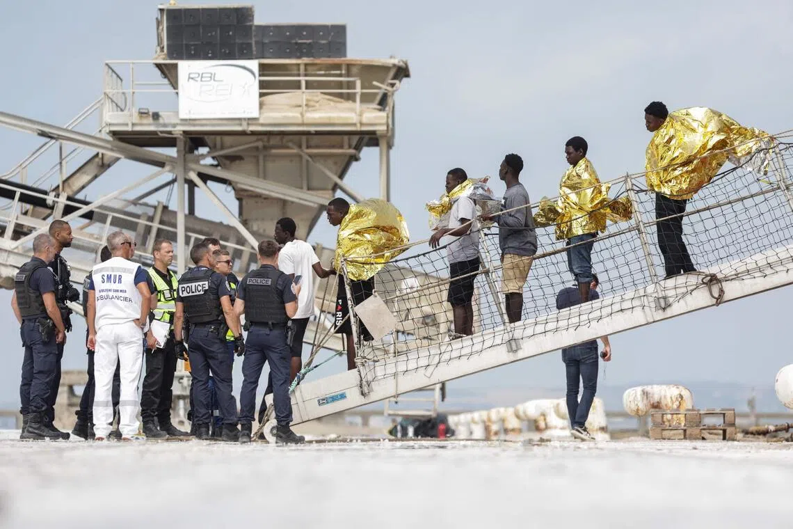 French coast guard rescues 157 from burning migrant boat in English Channel