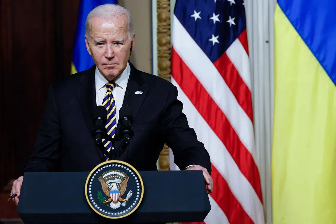 President Joe Biden had asked Congress in October to pass a measure providing additional funds for aid for Ukraine, Israel and Taiwan.
