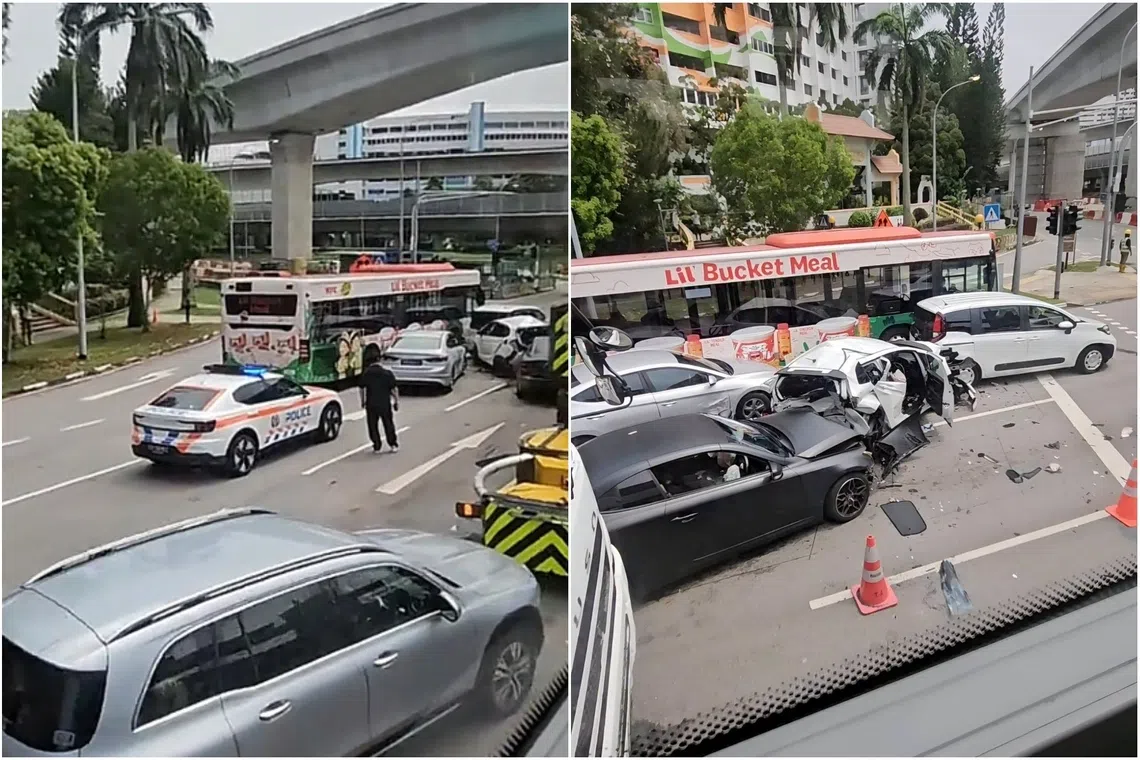 The police said they were alerted to the accident at about 10.25am on Oct 26, while SCDF was alerted to the accident at about 10.30am.