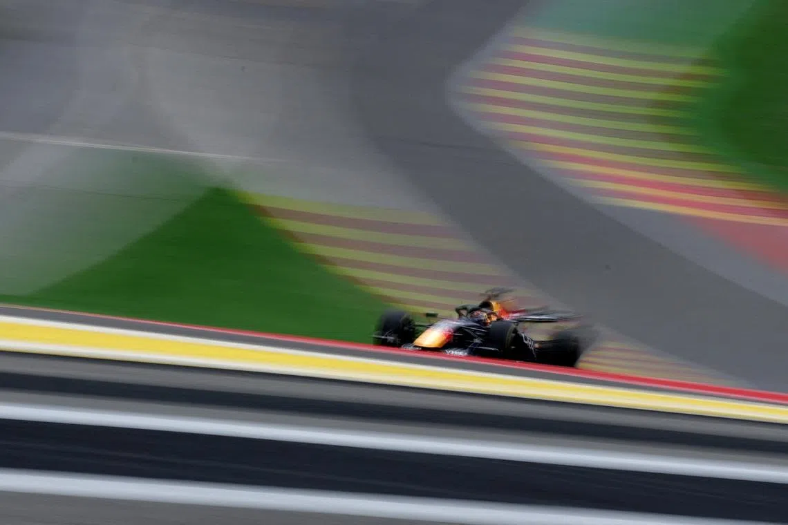 Formula One F1 - Belgian Grand Prix - Circuit de Spa-Francorchamps, Stavelot, Belgium - July 17, 2026 Red Bull's Max Verstappen during practice REUTERS/Christian Hartmann