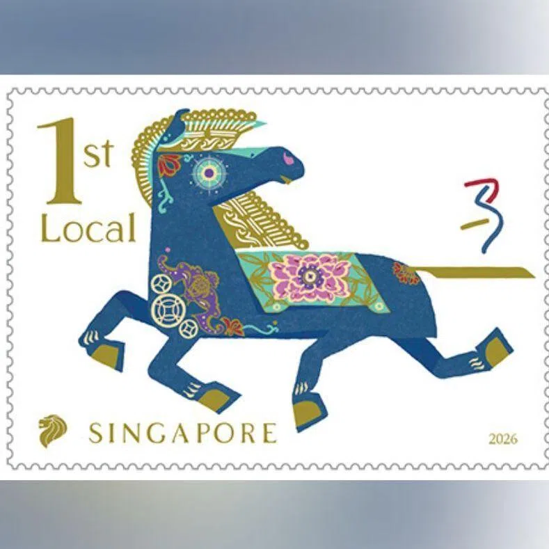 The horse-themed stamps, designed in denominations of 62 cents (left) and $2 (right), will go on sale from Jan 23.