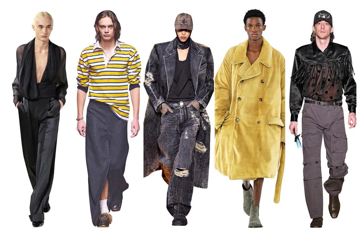 Here are the most exciting trends of the fall/winter 2023 menswear season.