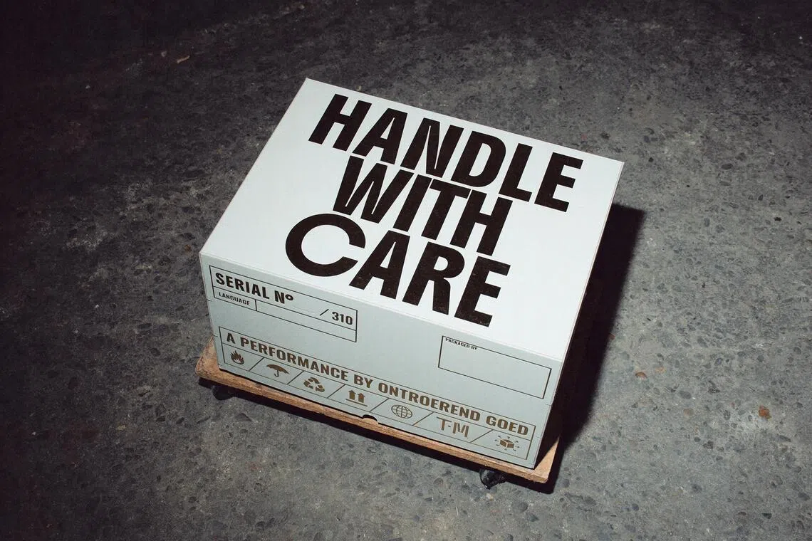 Belgian experimental theatre group Ontroerend Goed is presenting Handle With Care at Esplanade’s The Studios season in 2026.
