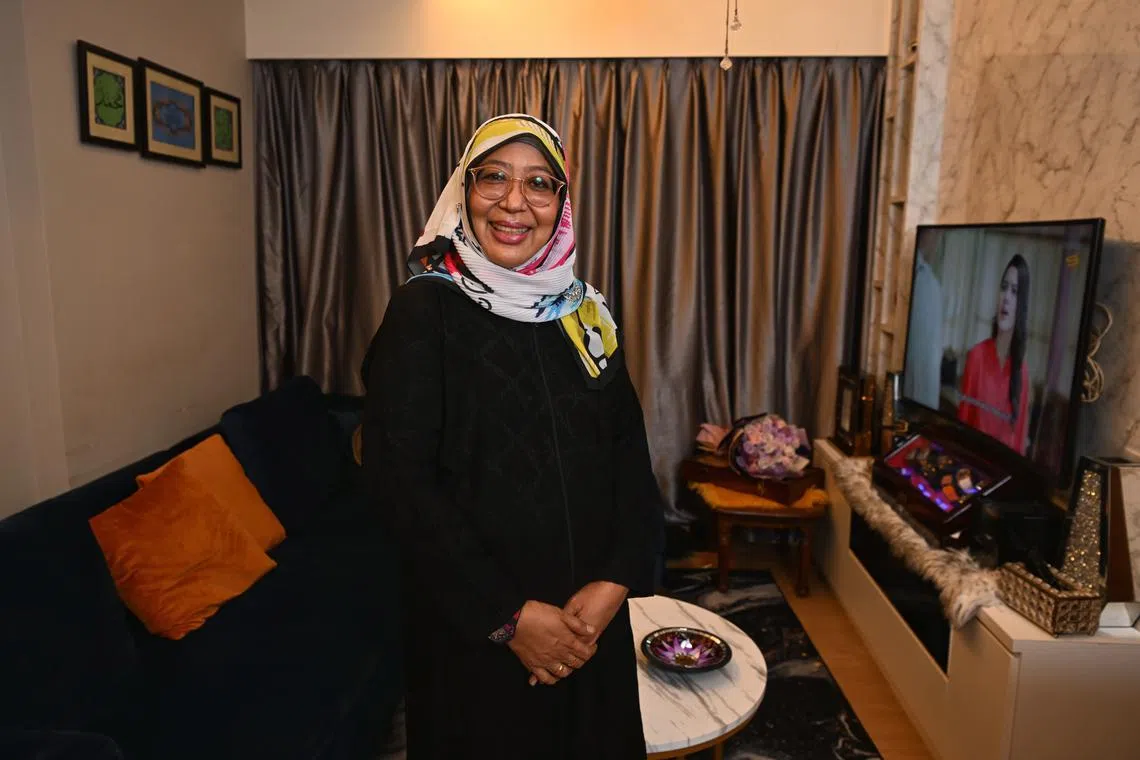 Madam Zaidah Ismail was able to buy a two-room flexi flat in Punggol at a more affordable price under the Fresh Start Housing scheme in 2019.