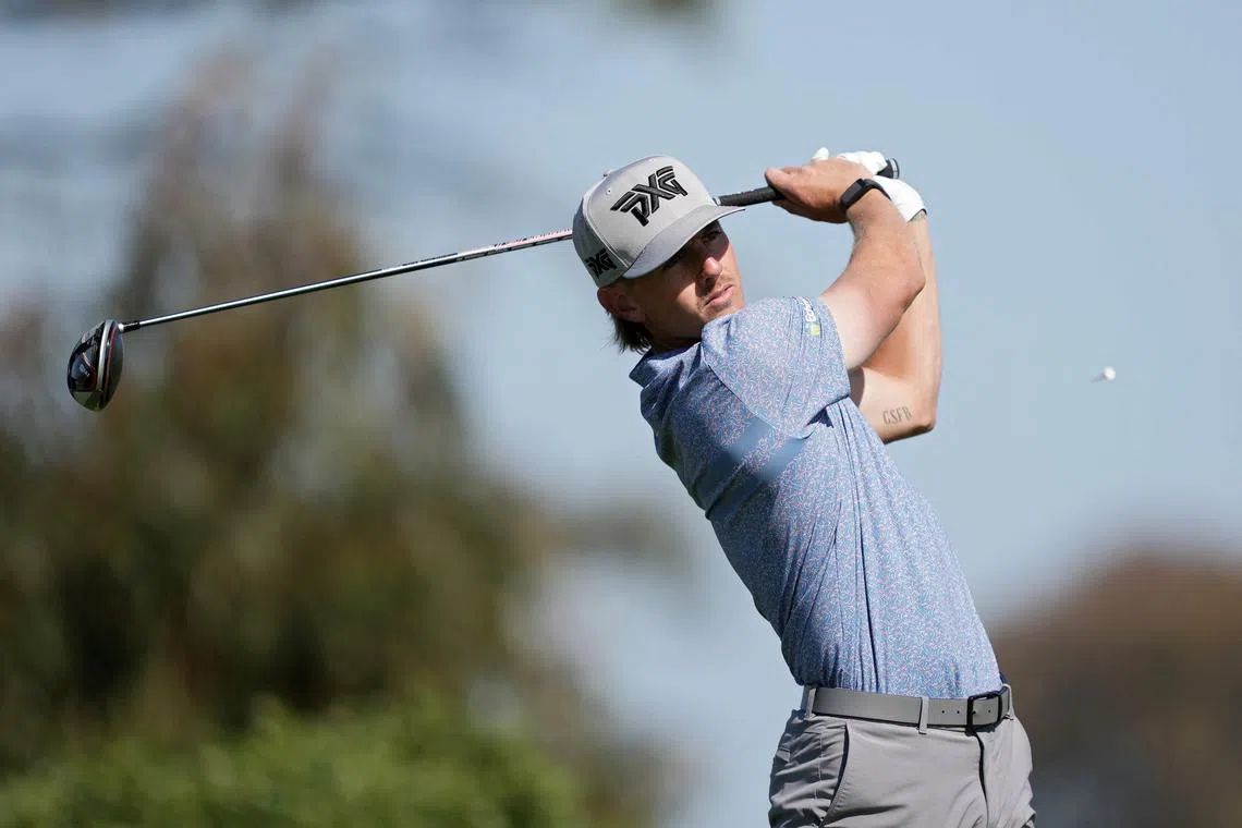Jake Knapp has his image plastered everywhere at the Mexico Open, where he is the defending champion.