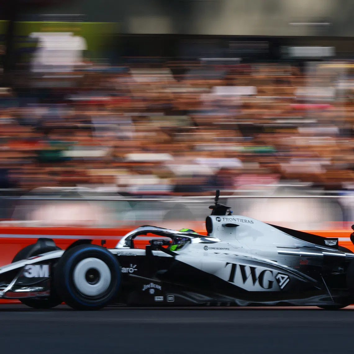 Formula One F1 - Mexico City Grand Prix - Cadillac's Sergio Perez 300th GP showrun - Mexico City, Mexico - October 28, 2026 Cadillac's Sergio Perez during the showrun REUTERS/Daniel Becerril