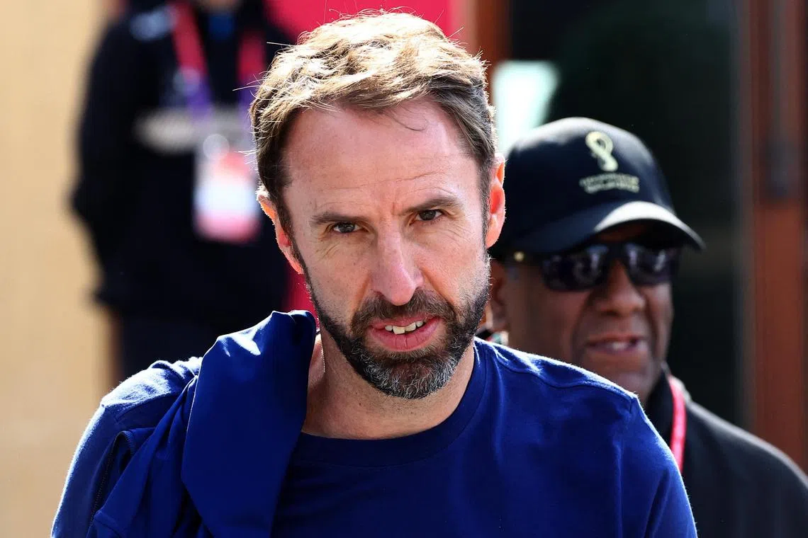 England manager Gareth Southgate leaves the team hotel in Qatar, after England's quarter-final loss to France