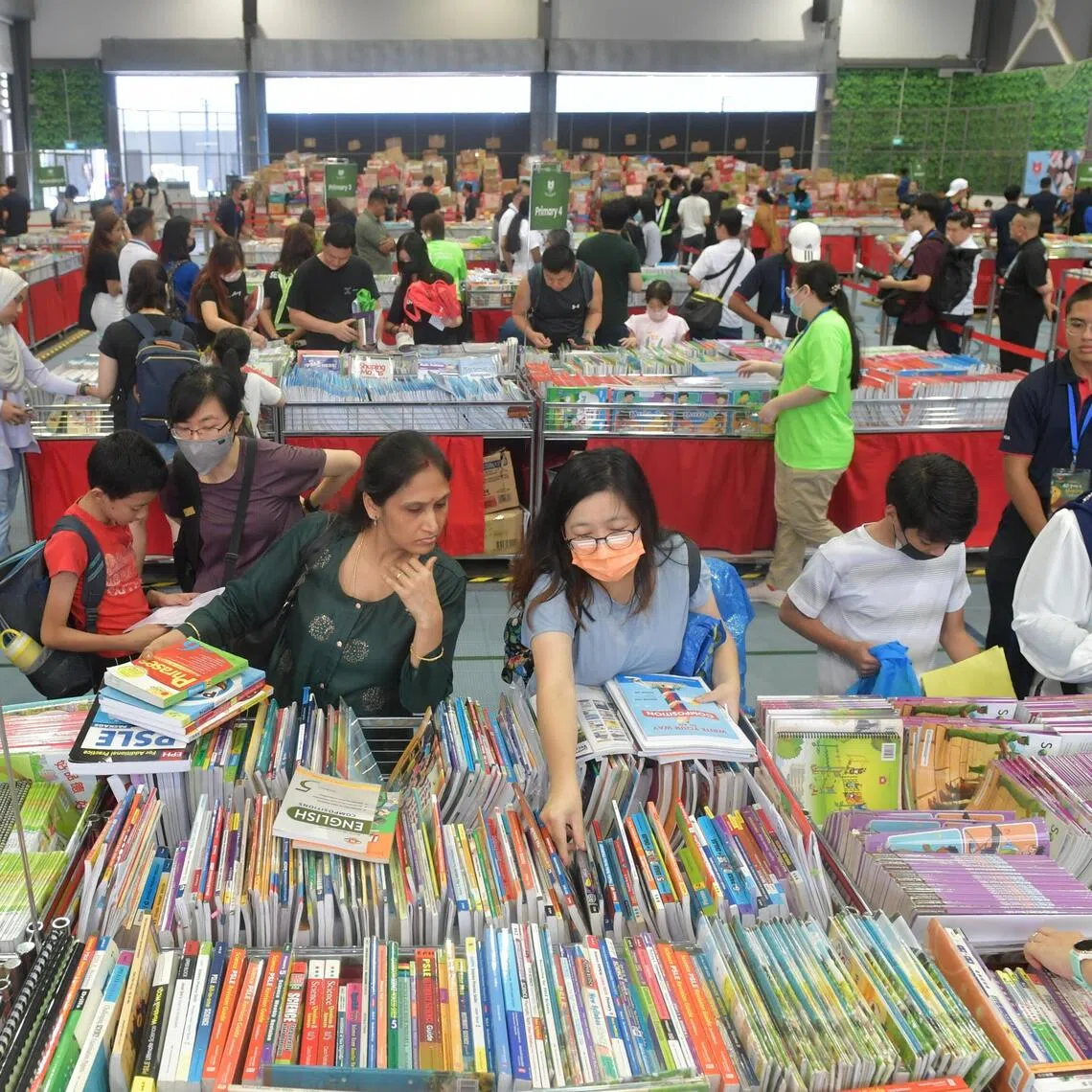 FairPrice Group's Share-A-Textbook drive, seen here in 2022, provides disadvantaged children with educational essentials for the new school year.