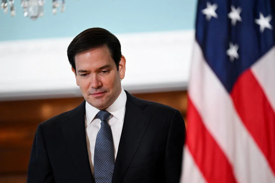 FILE PHOTO: U.S. Secretary of State Marco Rubio in Washington, D.C., U.S., August 21, 2025. REUTERS/Annabelle Gordon/ File Photo